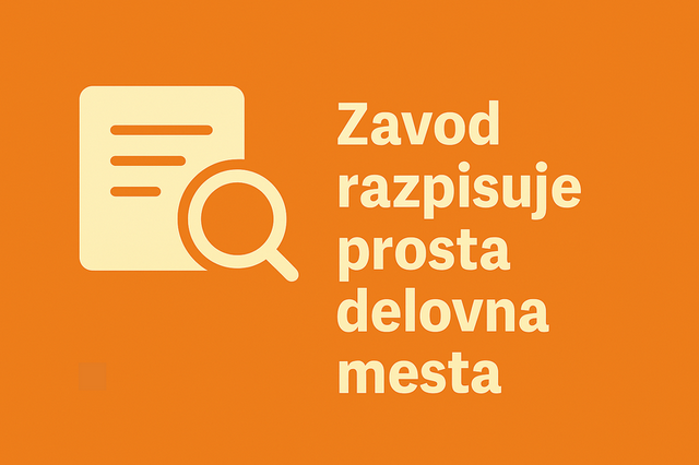 Zavod razpisuje