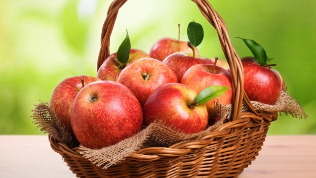 Fruits Basket Fruit Table Apples Reds Nice Wallpapers